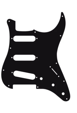 ST-313 Pickguard Strat – Vintage White